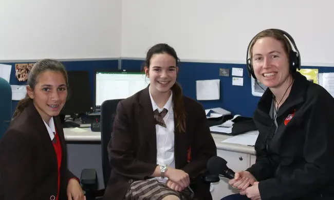 North Metro Advisory Committee 2017 Sacred Heart College Students Speaking With ABC Producer Hillary Smale August 2017