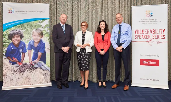 Colin Pettit, Leah Bromfield, Alexa Wilkins, Andrew Becroft