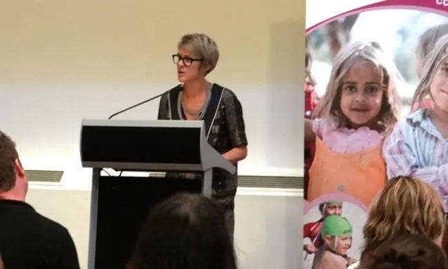 Commissioner Michelle Scott Welcomes Attendees To The Children, Young People And The Arts Seminar