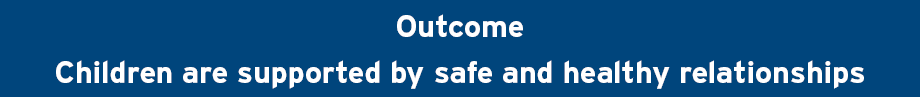 0 5 Outcome Children Are Supported By Safe And Healthy Relationships