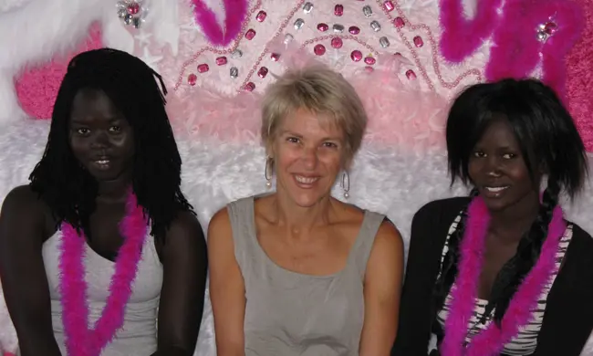 Girls With Michelle Scott On The Bunny Couch