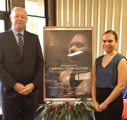 Photo Image Commissioner Colin Pettit With Brianne Yarran 30 May 2017