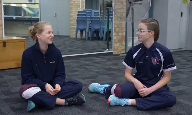 Emma And Morgan Filming The Videos On LGBTI Diversity And Inclusion In School
