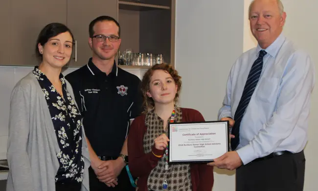 The Commissioner Thanking Staff From Bunbury Senior High School