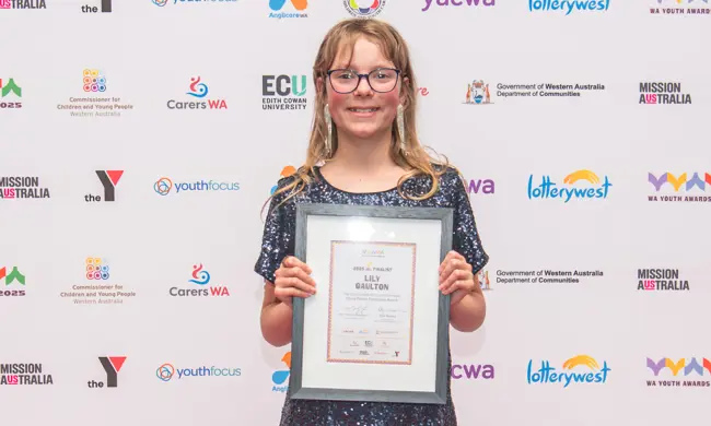 2025 Participate Award Finalist Lily Gaulton