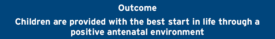 0 5 Outcome Children Are Provided The Best Start In Life
